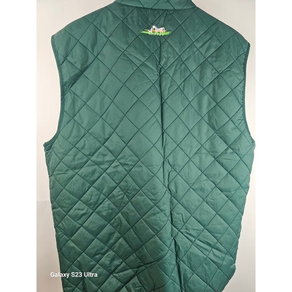 Irish National Stud, green quilted vest, Large hand pockets, szXXL, equestrian - Picture 5 of 7